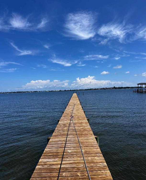 Clean dock after pressure washing